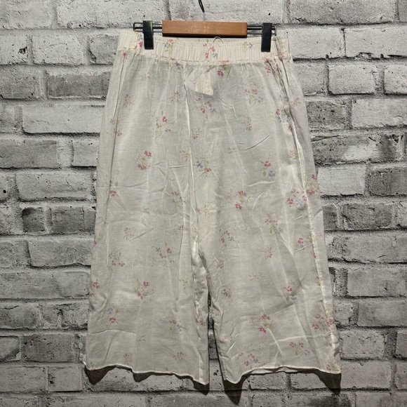 Polo Ralph Lauren Floral Print Sheer Cotton Capri  Pyjamas- New with Tags - Picture 6 of 11